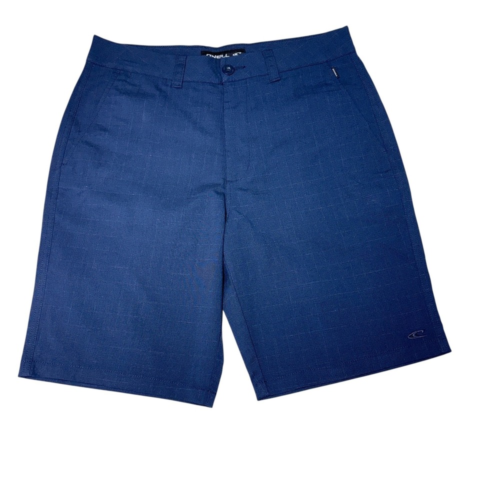 O'Neill Men's Blue Plaid Hybrid Shorts - Casual, Travel, Beach, Size 32